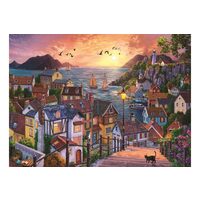 Anatolisches Puzzle - Küstenstadt bei Sonnenuntergang, 1000 Teile