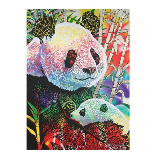 Puzzle Anatolien - Panda arc-en-ciel, 1000 pièces