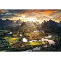 Puzzle Clementoni - Ansicht von China, 2000 Teile
