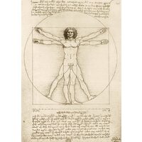 1000-teiliges Puzzle – Leonardo Da Vinci: Der vitruvianische Mensch, 1490