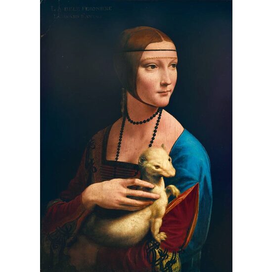 Puzzle 1000 Teile - Leonardo Da Vinci: Dame mit dem Hermelin, 1489