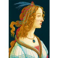 1000-teiliges Puzzle – Sandro Botticelli: Idealisiertes Porträt einer Dame, 1480