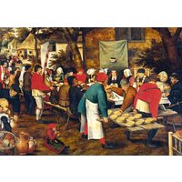 1000 Teile Puzzle - Pieter Bruegel: Bauernhochzeitsfest
