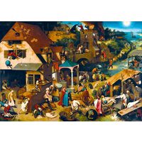 1000-teiliges Puzzle – Pieter Bruegel: Niederländische Sprichwörter, 1559