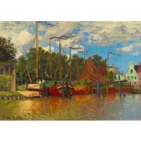 1000-teiliges Puzzle - Claude Monet: Boote in Zaandam, 1871