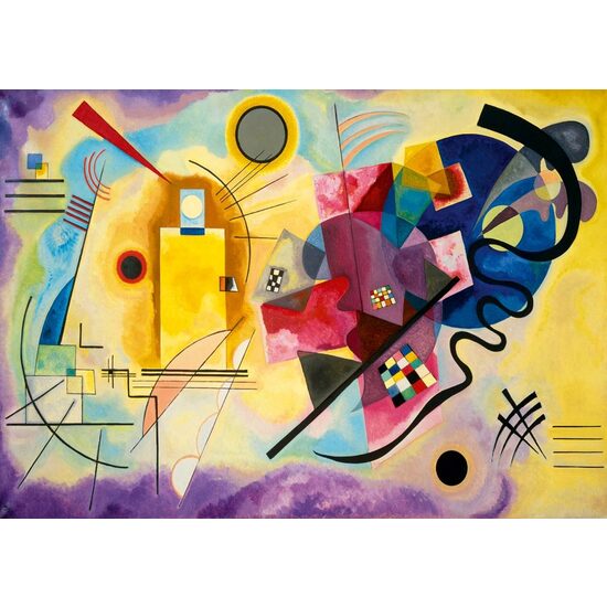 Puzzle 1000 pieces - Vassily Kandinsky: Gelb-Rot-Blau, 1925