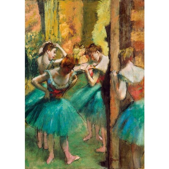 1000-teiliges Puzzle – Edgar Degas: Tänzer, Pink und Grün, 1890