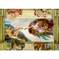 Puzzle 1000 Teile - Michelangelo Buonarroti: Die Erschaffung Adams, 1511