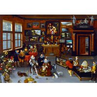 Puzzel van 1000 stukjes - Hieronymus Francken: Albert en Isabella bezoeken een verzamelkabinet, 1623