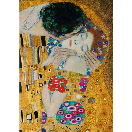 Puzzle de 1000 piezas - Gustav Klimt: El beso (detalle), 1908