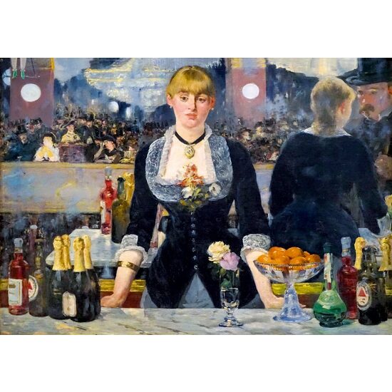 1000-teiliges Puzzle – Edouard Manet: Eine Bar im Folies-Bergère, 1882