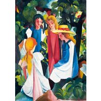 Puzzel van 1000 stukjes - August Macke: Vier meisjes, 1913