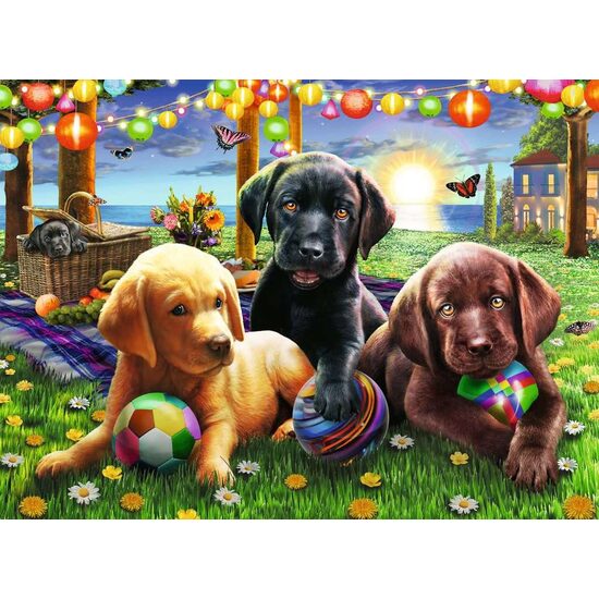 Puzzle Ravensburger - Katzen beim Picknick, 100 Teile XXL