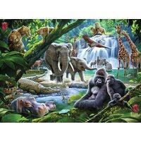 Ravensburger Puzzle - Dschungeltiere, 100 Teile XXL