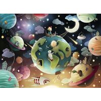 Puzzle Ravensburger - Planeten, 100 Teile XXL
