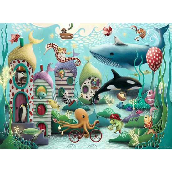 Puzzle Ravensburger - Animali sottomarini, 100 pezzi XXL