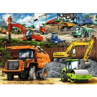 Puzzle Ravensburger - Baufahrzeuge, 100 Teile XXL