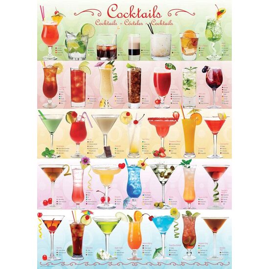Puzzle Eurographics - Cocktails, 1000 Teile