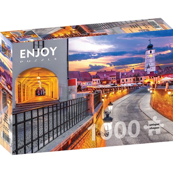 Puzzle 1000 piese Enjoy - Piata Mica, Sibiu