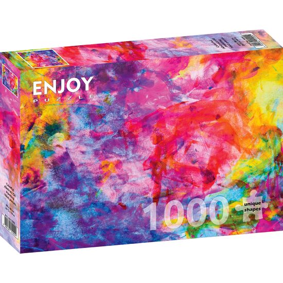 Puzzle 1000 piese Enjoy - Colourful Abstract Oil Painting