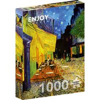Puzzle da 1000 pezzi Enjoy - Vincent Van Gogh: Terrazza del caffè di notte