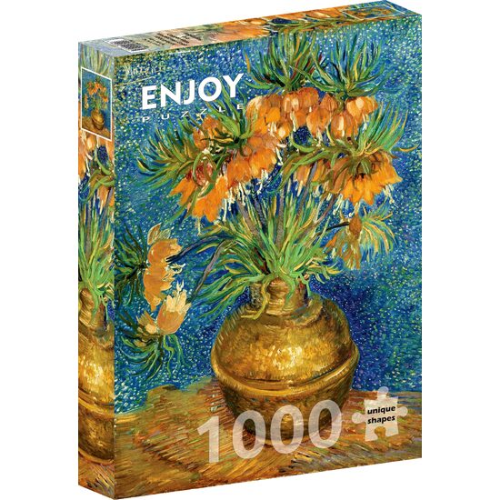 Puzzle 1000 piese Enjoy - Vincent Van Gogh: Fritillaries in a Copper Vase