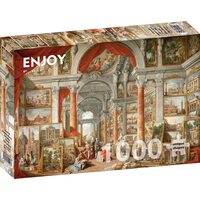 Puzzle 1000 pezzi Enjoy - Paolo Panini: Vedute di Roma Moderna