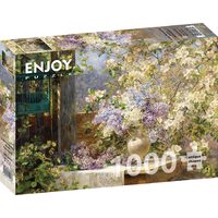 Puzzle da 1000 pezzi Divertiti - Marie Egner: Nel pergolato in fiore