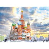 Puzzle 1000 Teile - Basilius-Kathedrale, Moskau