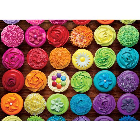 Puzzle 1000 pezzi - Cupcake Arcobaleno