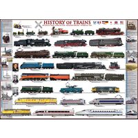 Puzzle 1000 Teile - Geschichte der Eisenbahnen