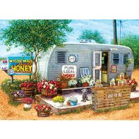 Puzzle 500 Teile XXL - Janet Kruskamp: Honey for Sale