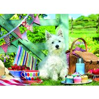 Puzzle 500 Teile XXL - Scottie Dog Picnic