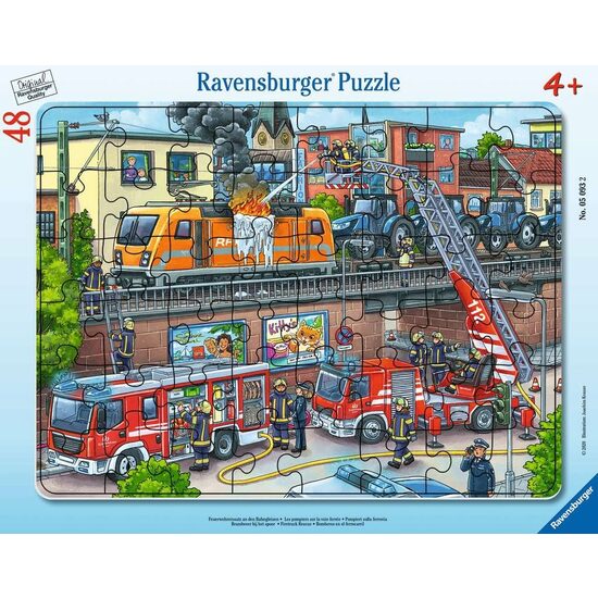 Puzzle 40 Teile - Feuerrettungsmission