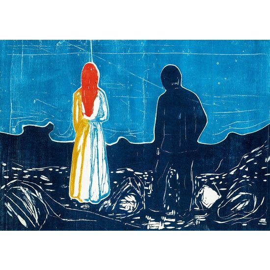 1000-teiliges Puzzle – Edvard Munch: Zwei Menschen: Die Einsamen, 1899