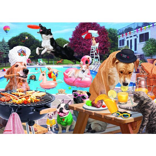 Puzzle Ravensburger - Catei La Piscina, 1000 piese