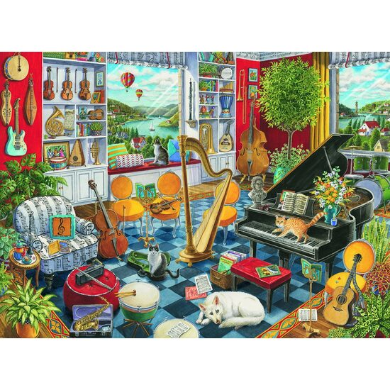Puzzle Ravensburger - Music Hall, 500 Teile
