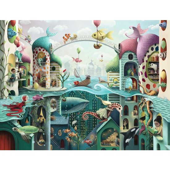 Puzzle Ravensburger - Das Fischabenteuer, 2000 Teile