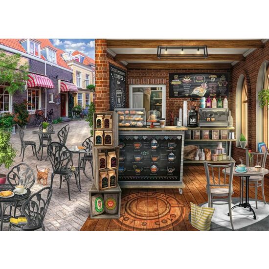 Puzzle Ravensburger - Cafenea Pitoreasca, 1000 piese