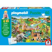 Schmidt-Puzzle - Zoo, 60 Teile, inklusive Playmobil-Figur