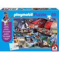 Puzzle Schmidt - Piraten, 60 Teile, inklusive der Playmobil-Figur