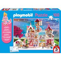 Puzzle Schmidt - El Castillo de la Princesa, 100 piezas, incluye la figura de Playmobil