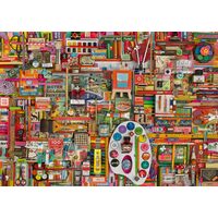 Schmidt - Shelley Davies Puzzle: Vintage-Künstlerbedarf, 1000 Teile