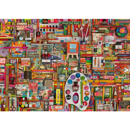 Schmidt - Shelley Davies Puzzle: Vintage-Künstlerbedarf, 1000 Teile