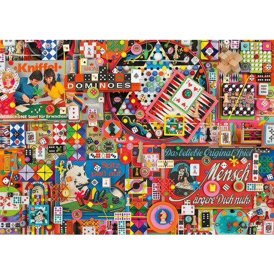 Schmidt - Shelley Davies Puzzle: Vintage Brettspiele, 1000 Teile