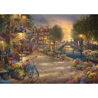 Puzzle Schmidt - Thomas Kinkade: Amsterdam, 1000 Teile