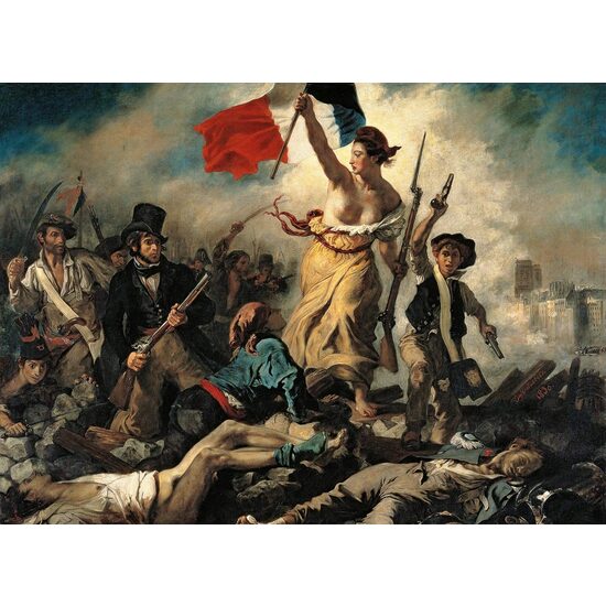 Puzzle Clementoni - Eugene Delacroix: La Libertà che guida il popolo, 1000 pezzi