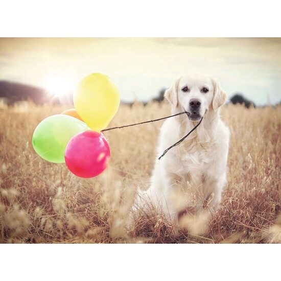Puzzle Ravensburger - Hund mit Luftballons, 500 Teile