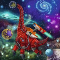 Puzzle Ravensburger - Dinosaurier im Weltraum, 3x49 Teile