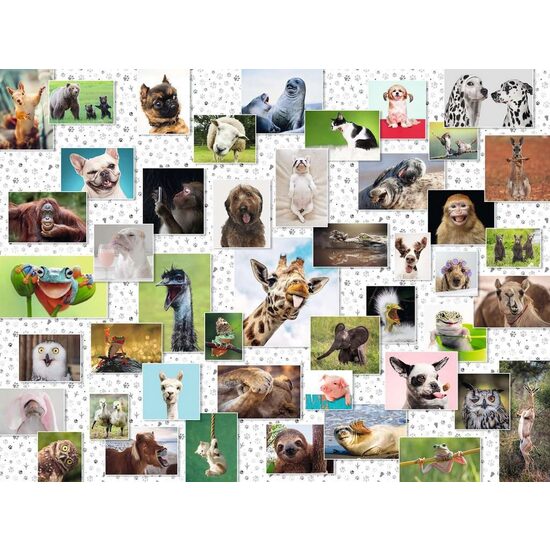 Ravensburger Puzzle - Collage mit Tieren, 1500 Teile